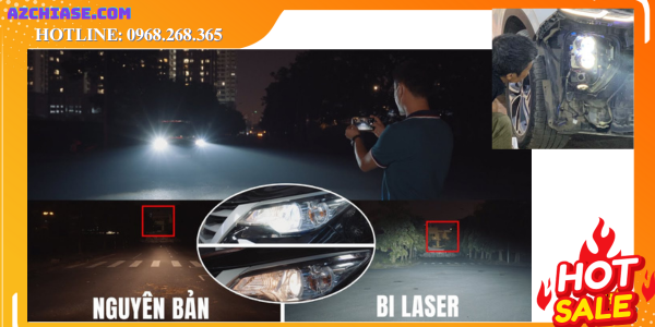 đèn bi laser ô tô
